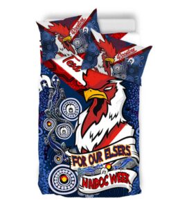 Sydney Roosters Naidoc Week For Our Elsers Doona Cover 3