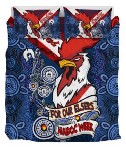 Sydney Roosters Naidoc Week For Our Elsers Doona Cover 4