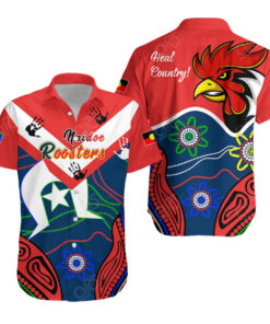 Sydney Roosters Naidoc ?heal Country?? Indigenous Patterns Aloha Shirt Gift For Nrl Fans