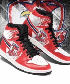 Sydney Roosters Red White Air Jordan 1 High Sneakers Gift For Fans