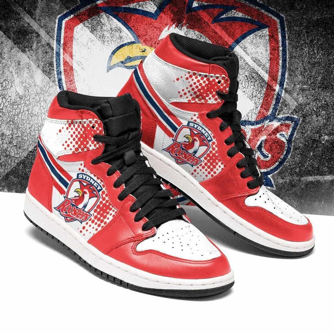 Sydney Roosters Christmas Style Air Jordan 1 High Sneakers Gift