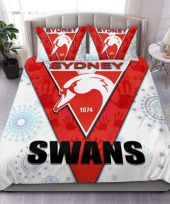 Sydney Swans Mix Aboriginal Comforter Sets Funny Gift For Fans