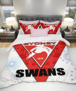 Sydney Swans Mix Aboriginal Comforter Sets Funny Gift For Fans 3