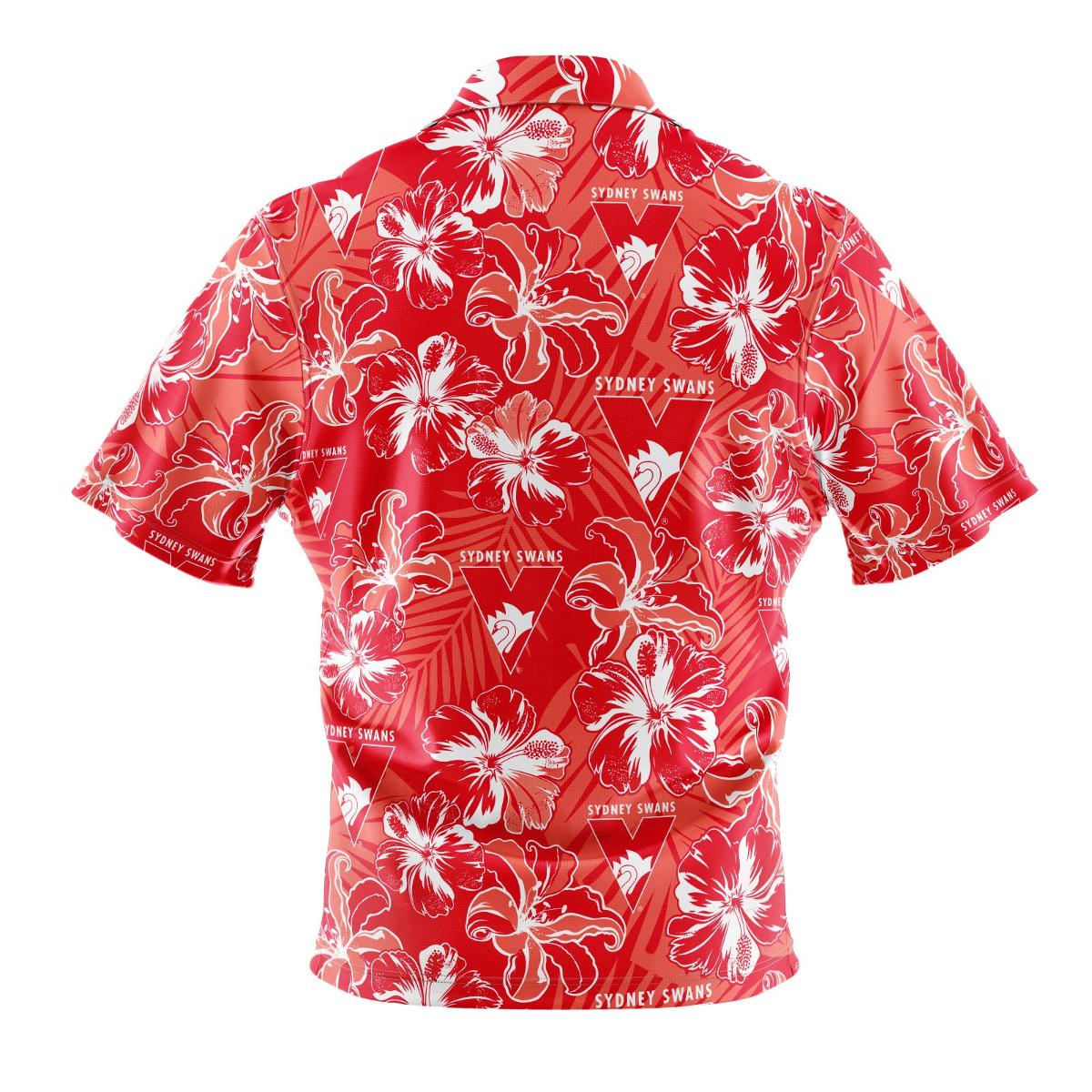 Sydney Swans Red Floral Hawaiian Shirt Best Aloha Shirt For Men Women