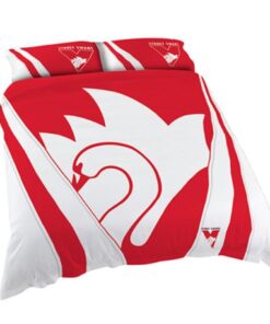 Sydney Swans Red White Stripes Doona Cover