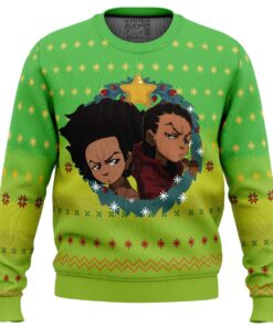 The Boondocks Sitcom Series Plus Size Ugly Xmas Sweater Best Holiday Gift For Fans 1