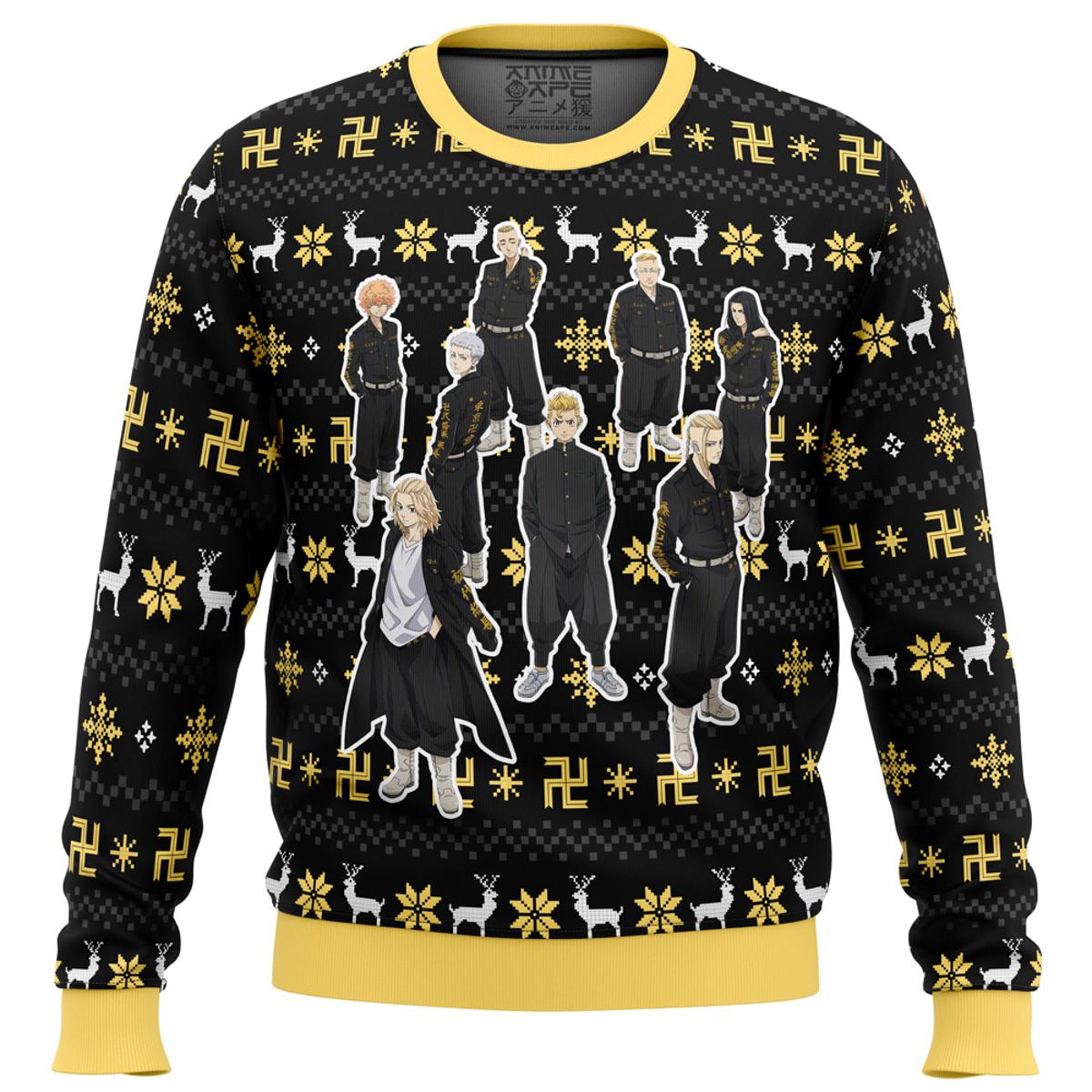 Adventure Time Christmas Quest Navy Christmas Sweater Funny Gift For Cartoon Fans