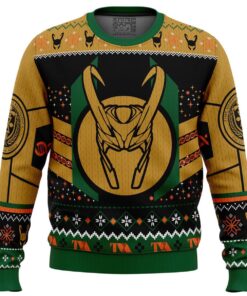 Let Earth Receive Her King Loki Marvel Plus Size Ugly Christmas Sweater