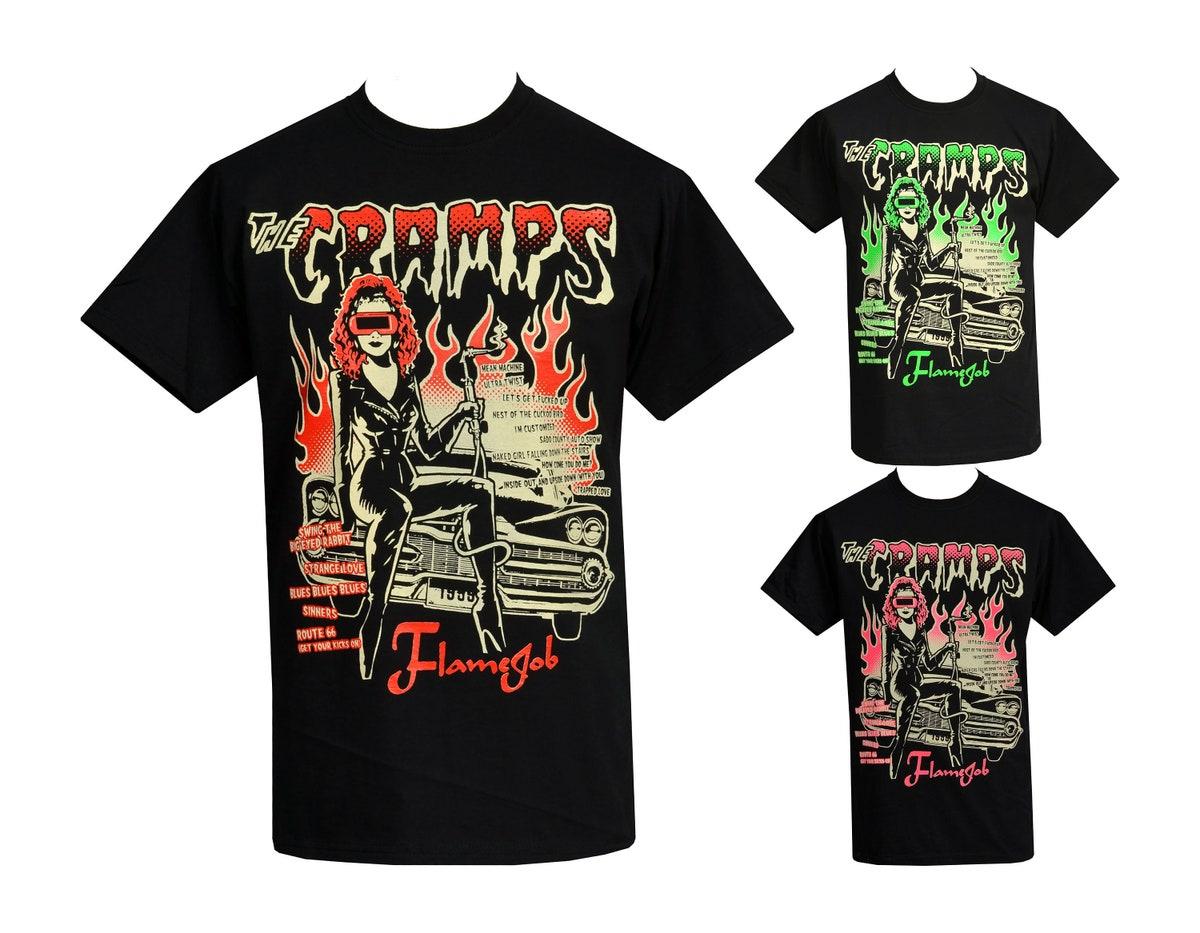 The Cramps Poison Ivy Flamejob Album T-shirt Gift For Rock Fans