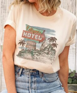 The Eagles Song Hotel California Vintage T-shirt Gift For Music Fans