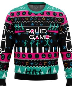 Squid Game Red Light Green Light Doll Ugly Sweater