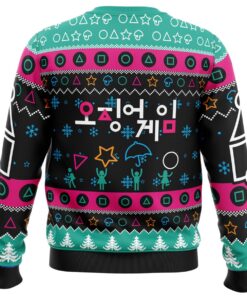 The Game Is On Squid Game Series Ugly Christmas Sweater Funny Gift For Fans 4