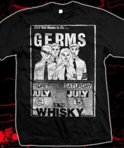 The Germs Live At The Whisky 1977 Retro T-shirt