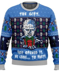 The Gift Hellraiser Ugly Christmas Sweater Funny Gift For Horror Movie Fans 1