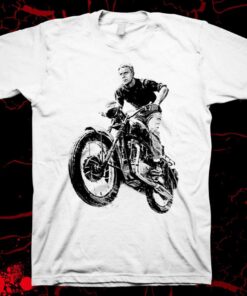 The Great Escape Steve Mcqueen Unisex White T-shirt For Movie Fans