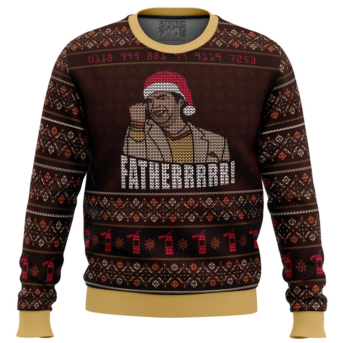 The It Crowd Sitcom Series Fatherrrr Funny Meme Ugly Christmas Sweater Best Fan Gifts