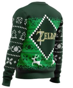 The Legend Of Christmas Zelda Dark Green Xmas Sweater Best Holiday Gift For Men Women 3