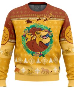 The Lion King Yellow Brown Ugly Christmas Sweater Best Xmas Gift For Disney Fans 1