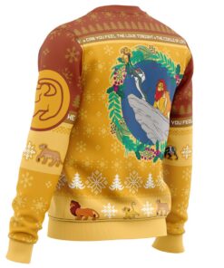 The Lion King Yellow Brown Ugly Christmas Sweater Best Xmas Gift For Disney Fans 3