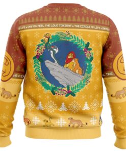 The Lion King Yellow Brown Ugly Christmas Sweater Best Xmas Gift For Disney Fans 4