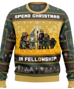 The Lord Of The Rings Fellowship Ugly Xmas Sweater Funny Gift For Fans