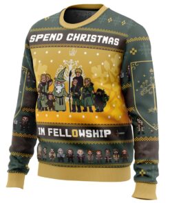 The Lord Of The Rings Fellowship Ugly Xmas Sweater Funny Gift For Fans