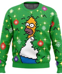 The Simpsons Character Homer Bush Meme Ugly Christmas Sweater Funny Xmas Gift For Men Women 1