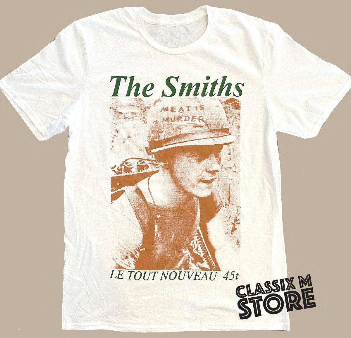 Shoplifters Of The World Unite The Smiths Vintage Black T-shirt For Rock Music Fans