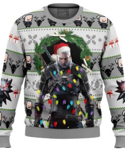 Merry Christmas And Toss A Coin The Witcher Ugly Christmas Sweater