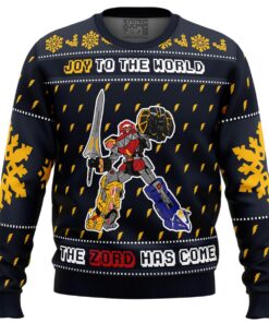 The Zord Has Come Power Rangers Black Ugly Christmas Sweater Xmas Outfit For Fans