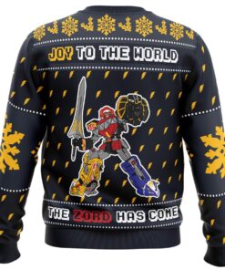 The Zord Has Come Power Rangers Black Ugly Christmas Sweater Xmas Outfit For Fans