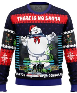 There Is No Santa Ghostbusters Plus Size Ugly Christmas Sweater