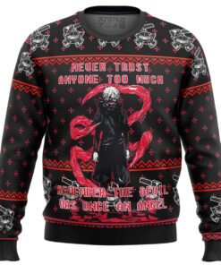 Tokyo Ghoul Kaneki Splatter Funny Christmas Sweaters