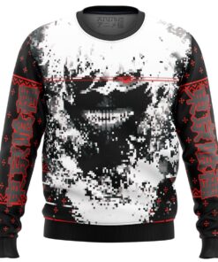 Tokyo Ghoul Character Kaneki Ken Ugly Christmas Sweater Best Gift For Manga Anime Fans