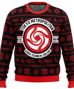 Tokyo Metropolitan Jujutsu Kaisen Funny Ugly Christmas Sweater 1