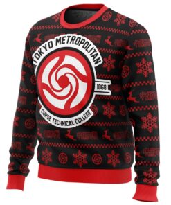 Tokyo Metropolitan Jujutsu Kaisen Funny Ugly Christmas Sweater