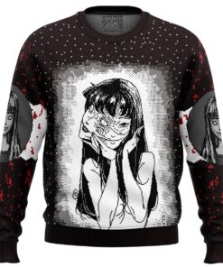 Tomie Junji Ito Ugly Christmas Sweater Xmas Outfit For Horror Manga Fans