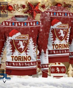 Torino Fc The Bull Red Version Ugly Christmas Sweater For Fans