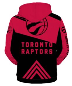 Toronto Raptors Black Red Zip Hoodie Gift For Fans