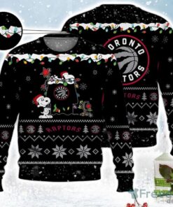 Toronto Raptors Snoopy Ugly Christmas Sweater For Fans