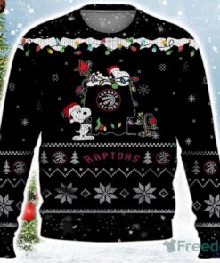 Toronto Raptors Snoopy Ugly Christmas Sweater For Fans