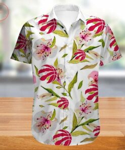 Toronto Raptors Tropical Flowers Hawaiian Shirt Outfit For Nba Fans Men Women