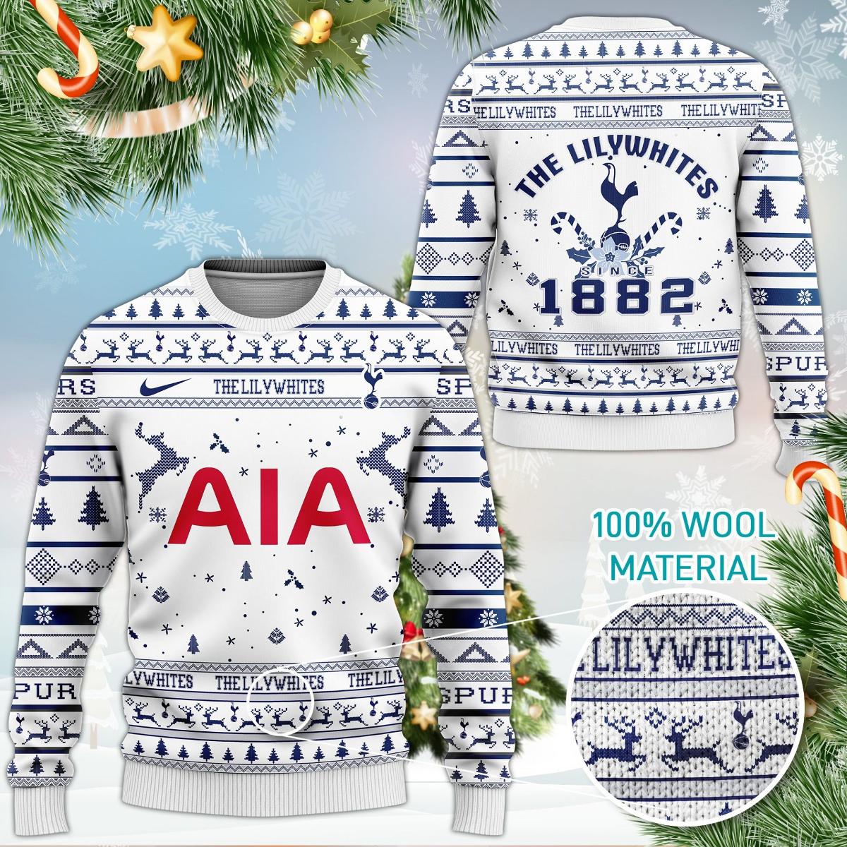 Tottenham Hotspur Fc The Lilywhites Ugly Sweater For Fans