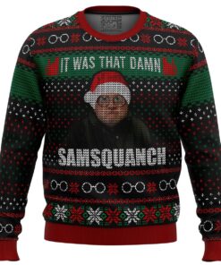 Trailer Park Boys Samsquanch Funny Meme Ugly Christmas Sweater Best Fan Gifts