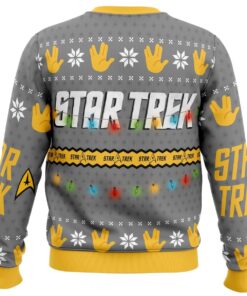 Trek The Halls Star Trek Womens Ugly Christmas Sweater