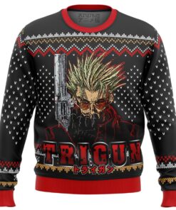 Trigun Character Vash The Stampede Ugly Christmas Sweater Xmas Outfit For Fans