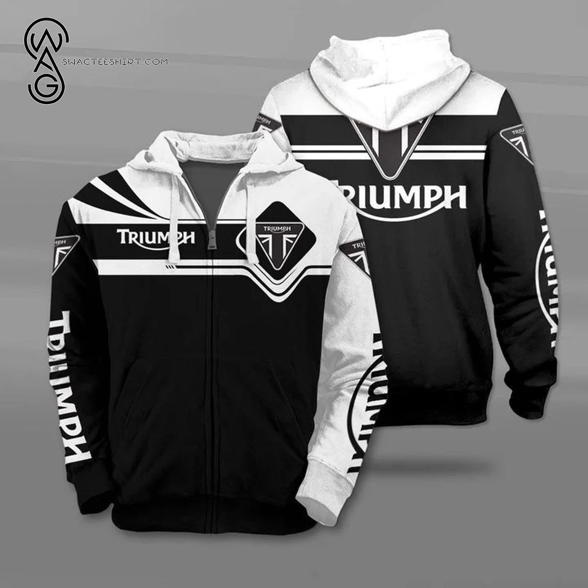 Triumph Motorcycles Dark Style Zip Hoodie Gift