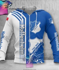 Tsg 1899 Hoffenheim Blue White Zip Hoodie Funny Gift For Fans