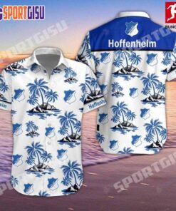 Tsg 1899 Hoffenheim Summer Pattern White Blue Hawaiian Shirt Best Fans Gifts