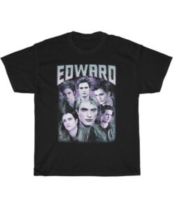 Twilight Book Series Edward Cullen By Robert Pattinson Vintage T-shirt Best Fans Gifts